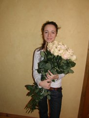 Delivery of products Round bouquet of 15 white roses "Tenderness" (226)